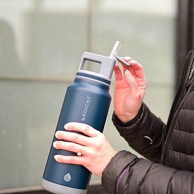 GROSCHE ALPINE Flip 'N Sip Insulated 40-oz. Leakproof Water Bottle with Straw 2-pk.