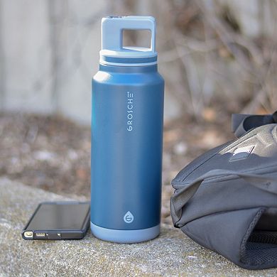 GROSCHE ALPINE Flip 'N Sip Insulated 40-oz. Leakproof Water Bottle with Straw 2-pk.