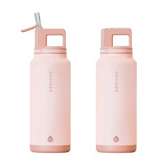 GROSCHE ALPINE Flip 'N Sip Insulated 40-oz. Leakproof Water Bottle with Straw 2 pk