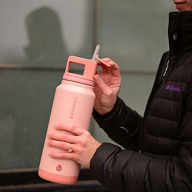 GROSCHE ALPINE Flip 'N Sip Insulated 40-oz. Leakproof Water Bottle with Straw 2-pk.