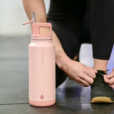 GROSCHE ALPINE Flip 'N Sip Insulated 40-oz. Leakproof Water Bottle with Straw 2-pk.