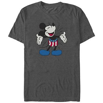 Disney's Mickey Mouse Stars And Stripes Shorts Big & Tall Graphic Tee