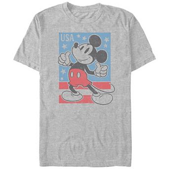 Disney's Mickey Mouse USA Stamp Big & Tall Graphic Tee
