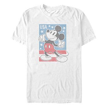 Disney's Mickey Mouse USA Stamp Big & Tall Graphic Tee