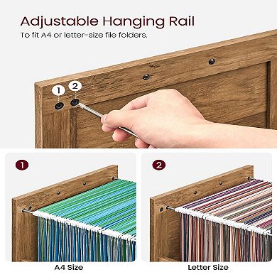 File Cabinet With 2 File Drawers