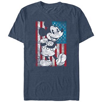 Disney's Mickey Mouse USA Distressed Style Big & Tall Graphic Tee