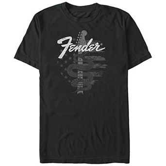 Big & Tall Fender Snake USA Flag Logo Graphic Tee