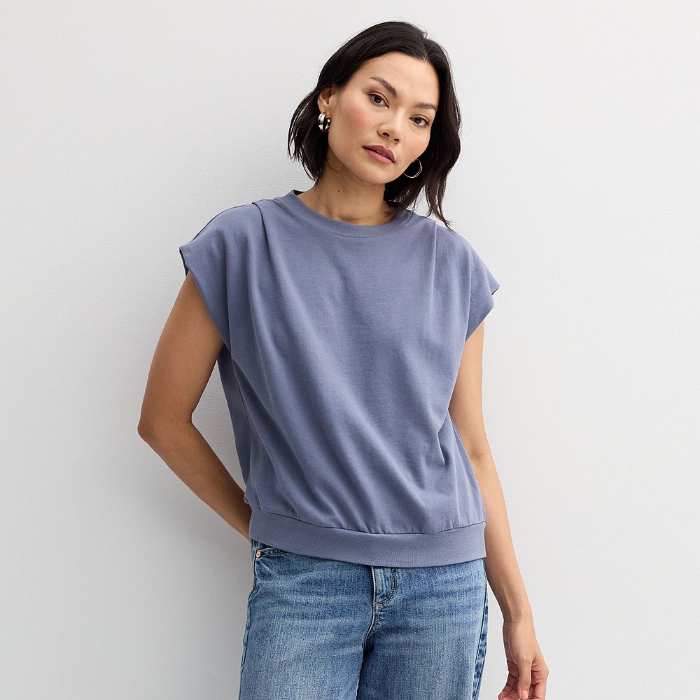 Women's Sonoma Goods For Life® Sleeveless Extended Shoulder Sweatshirt