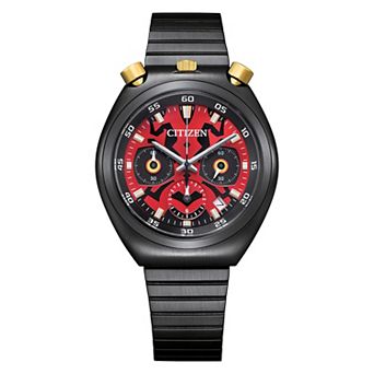 Citizen Men's Star Wars Darth Maul Black IP Stainless Steel Tsuno Chronograph Bracelet Watch