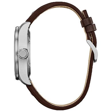 Citizen Men's Eco-Drive Star Wars Han Solo Stainless Steel Brown Leather Strap Watch