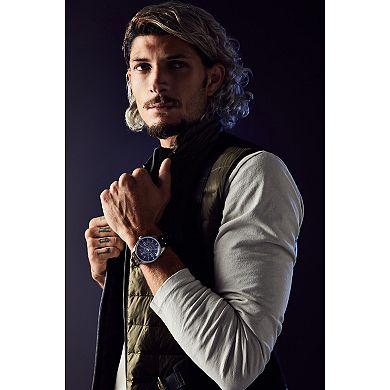 Citizen Men's Eco-Drive Star Wars Han Solo Stainless Steel Brown Leather Strap Watch
