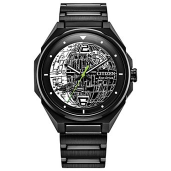 Citizen Men's Eco-Drive Star Wars Death Star Stainless Steel Bracelet Watch