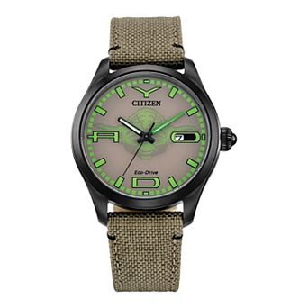 Citizen Men's Eco-Drive Star Wars Yoda Watch Cordura Strap Watch