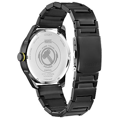 Wccfsteel最安値 Citizen Men's Eco-Drive Marvel Thor Stainless Steel Bracelet Watch