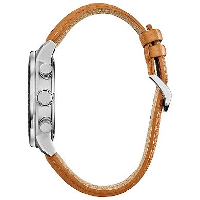 Citizen Men's Eco-Drive Star Wars Rebel Pilot Stainless Steel Chronograph Brown Leather Strap Watch