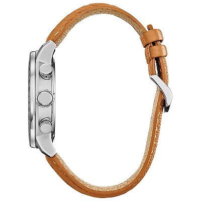 Citizen Men's Eco-Drive Star Wars Rebel Pilot Stainless Steel Chronograph Brown Leather Strap Watch