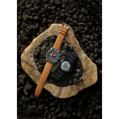 Citizen Men's Eco-Drive Star Wars Rebel Pilot Stainless Steel Chronograph Brown Leather Strap Watch