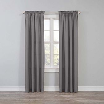 BrylaneHome BH Studio Microfiber Rod-Pocket Panel