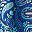 Navy Paisley