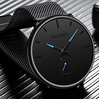 Men's Fashion Minimalist Watches, 9.05x0.79'', Mesh Band, Sleek And Simple Design