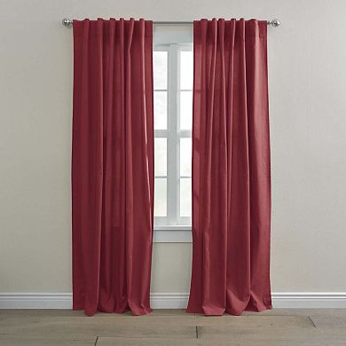 BrylaneHome Poly Cotton Canvas Back-Tab Panel
