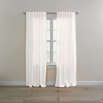 BrylaneHome Poly Cotton Canvas Back-Tab Panel