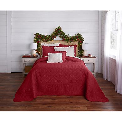 BrylaneHome 100% Cotton Florence Oversized Bedspread