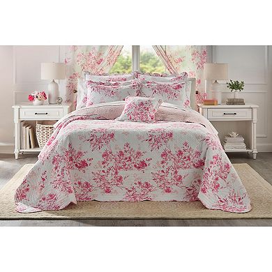 BrylaneHome 100% Cotton Florence Oversized Bedspread