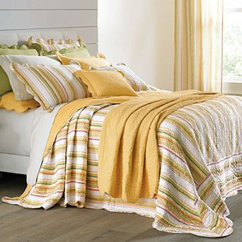 BrylaneHome 100% Cotton Florence Oversized Bedspread