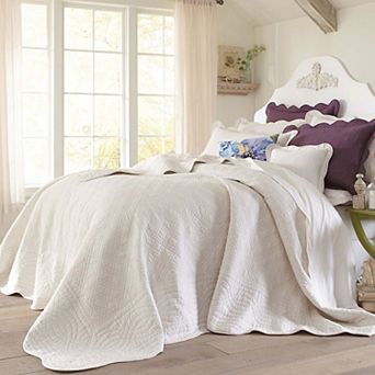 BrylaneHome 100% Cotton Florence Oversized Bedspread