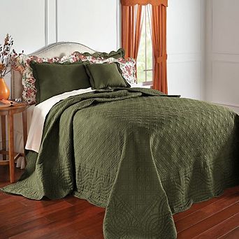 BrylaneHome 100% Cotton Florence Oversized Bedspread