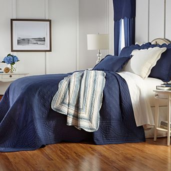 BrylaneHome 100% Cotton Florence Oversized Bedspread