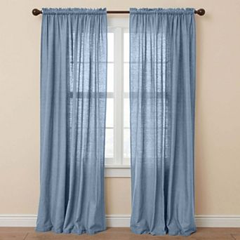 Brylanehome Poly Cotton Canvas Rod-pocket Panel