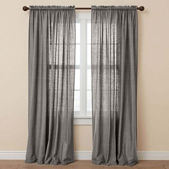 Brylanehome Poly Cotton Canvas Rod-pocket Panel