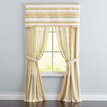 BrylaneHome Florence Panel Set With Tiebacks