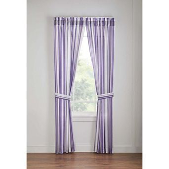 BrylaneHome Florence Panel Set With Tiebacks