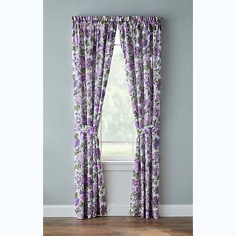 BrylaneHome Florence Panel Set With Tiebacks