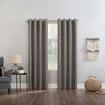 Brylanehome Kline Tweed Thermal 100% Blackout Grommet Panel