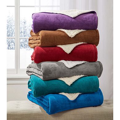Brylanehome Bh Studio Sherpa Microfleece Blanket