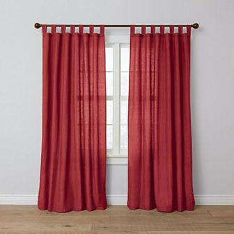BrylaneHome Poly Cotton Canvas Tab-Top Panel