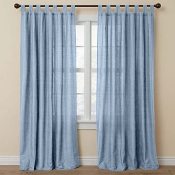 BrylaneHome Poly Cotton Canvas Tab-Top Panel