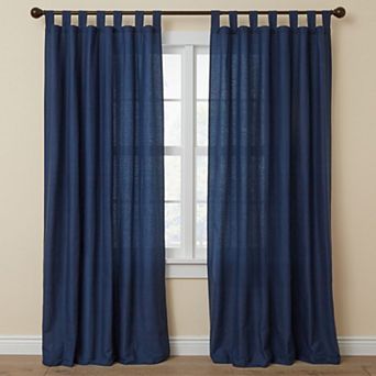 BrylaneHome Poly Cotton Canvas Tab-Top Panel