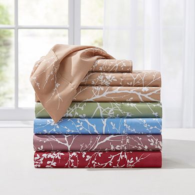 BrylaneHome 4-Pc Foliage Sheet Set