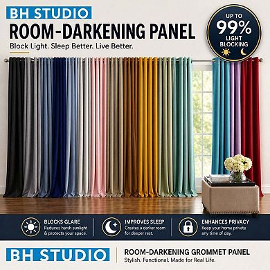 Brylanehome Bh Studio Room-darkening Grommet Panel