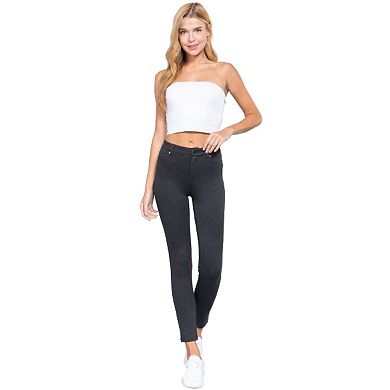 5-pockets Shape Skinny Ponte Mid-rise Pants