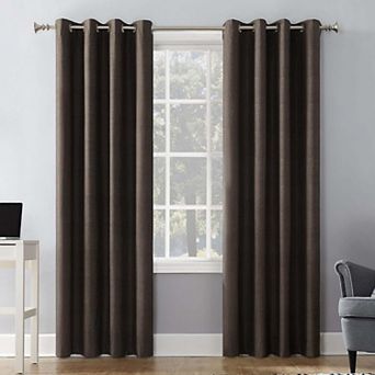 BrylaneHome Sun Zero Cameron Texture Grommet Window Panel