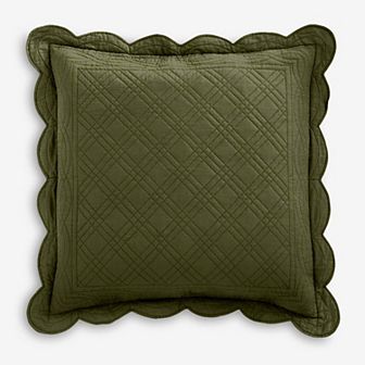 BrylaneHome 100% Cotton Florence Euro Sham