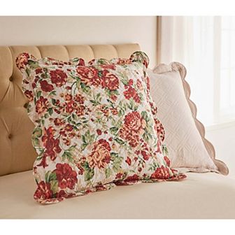 BrylaneHome 100% Cotton Florence Euro Sham