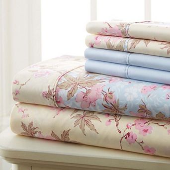 Brylanehome 6 pc Traditional Floral Sheet Set