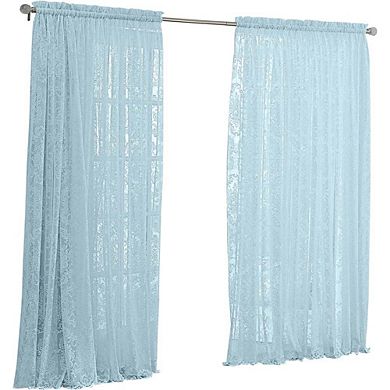 BrylaneHome Vintage Lace Rod-Pocket Panel